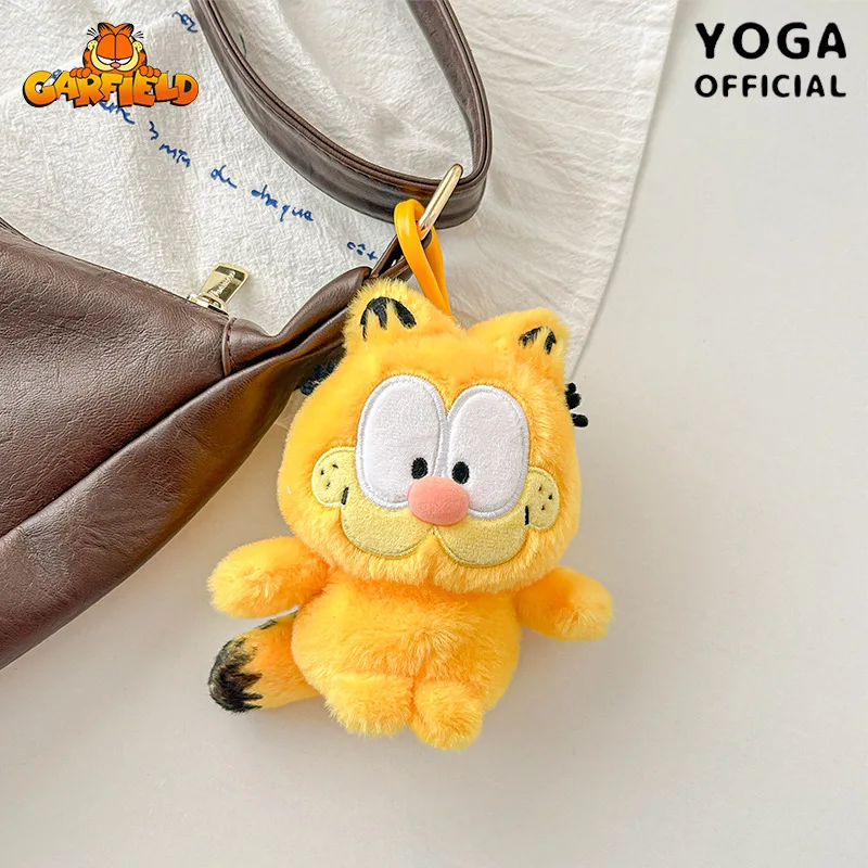 คาวาอิ การ์ฟิลด์การ์ตูนของเล่นตุ๊กตาพวงกุญแจอะนิเมะอุปกรณ์ต่อพ่วงกระเป๋าเป้สะพายหลังจี้อุปกรณ์เสริมเด็กชายและเด็กหญิงวันเกิดของขวัญสร้างสรรค์