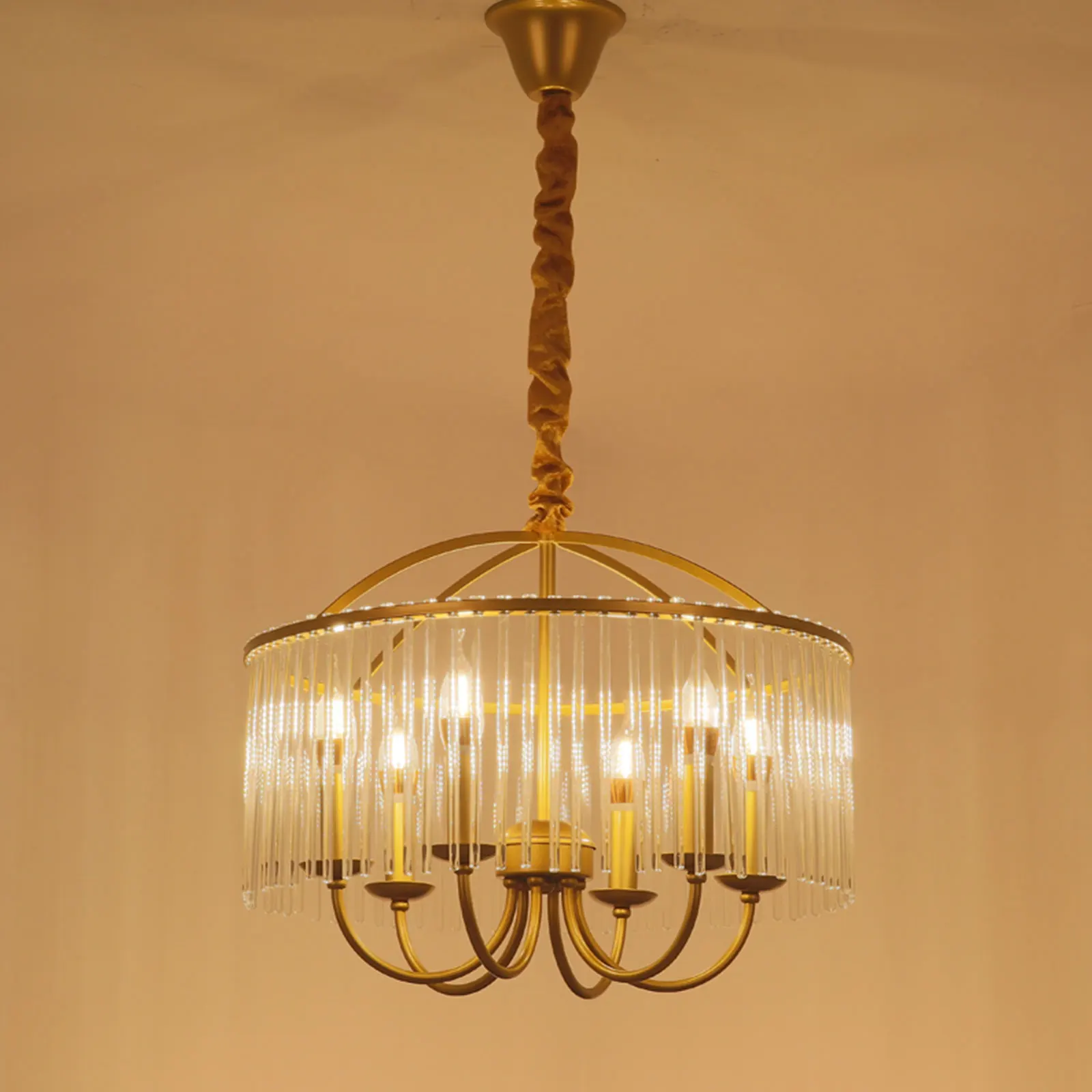 

Chandelier Crystal Chandelier 120V 6 Heads Golden Chandelier