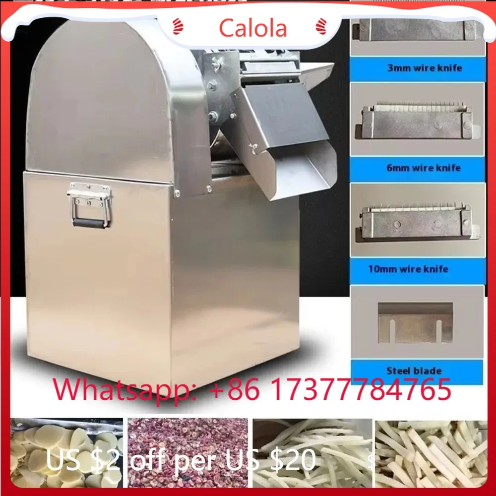 Automatic Vegetable Fruit Dicing Slicing Shredder Electric Cube Strip for Carrot Onion Potato