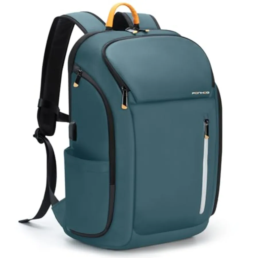 

Laptop Backpack for Men, Busess Travel Anti-Theft Backpack with USB Chargg Port, Water Resistant Computer Bag Carry On Flight A