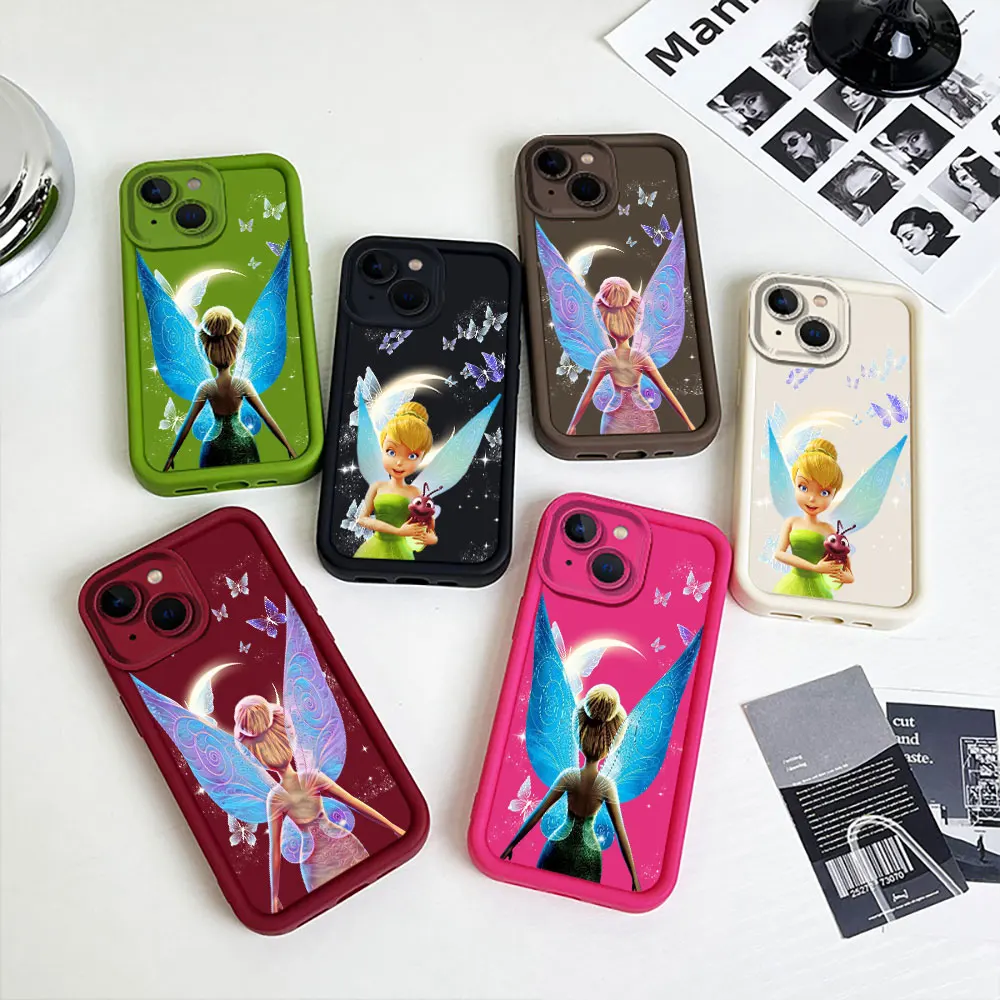 Capa para telefone Disney Tinker Bell Cartoon, Capa para VIVO X100 X90 X80 X70 X60 V30 V29 V27 V27E V25 V23 V23E V20 V15 V11I V25E PRO 5G