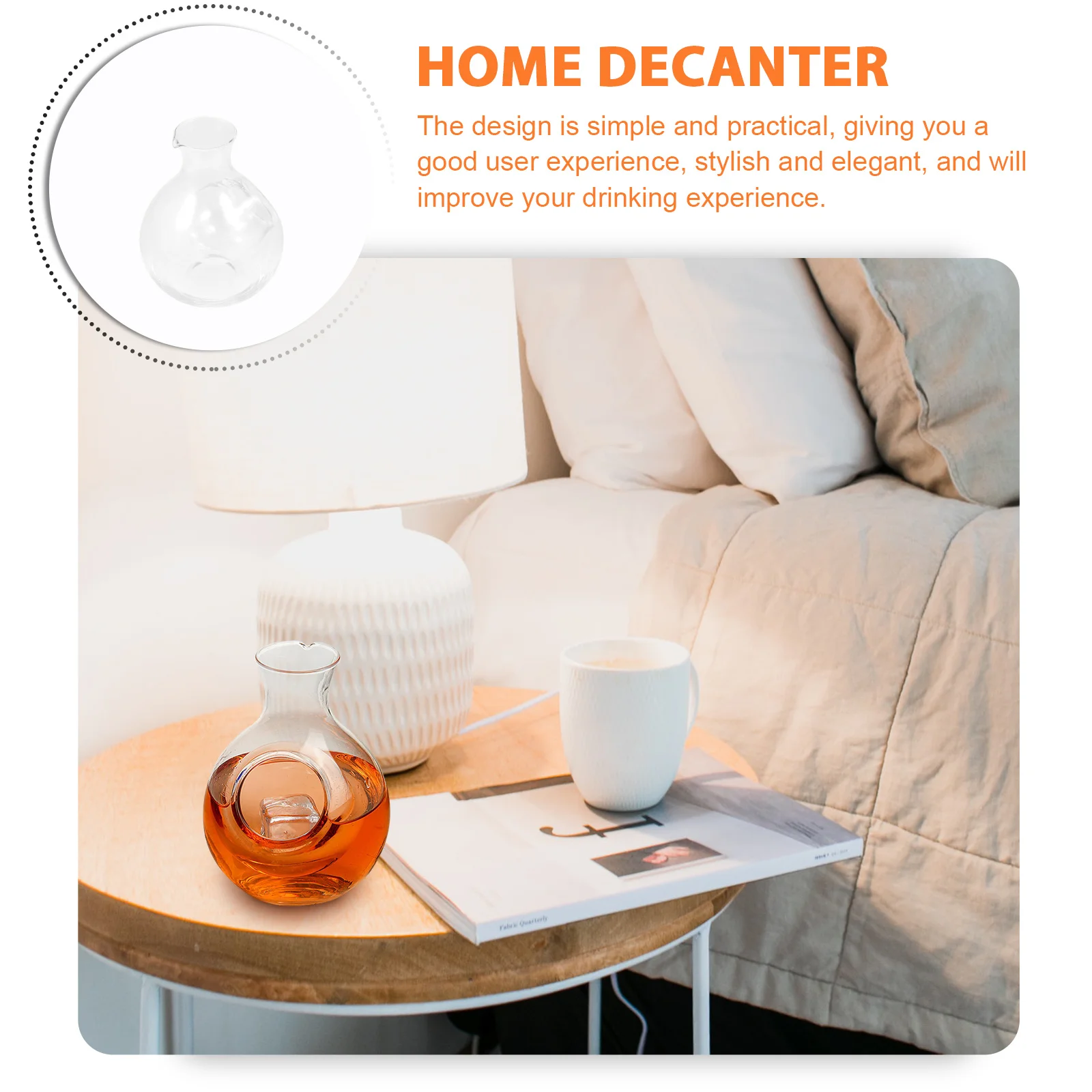 

Transparent Home Decanter Lightweight Easy Pouring for Red and White Wines Ice Wine Separator Home Decanter Wine Kettle