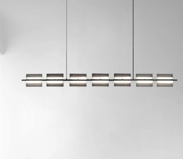 

Italian minimalist light luxury living room main light post-modern minimalist designer ring chandelier