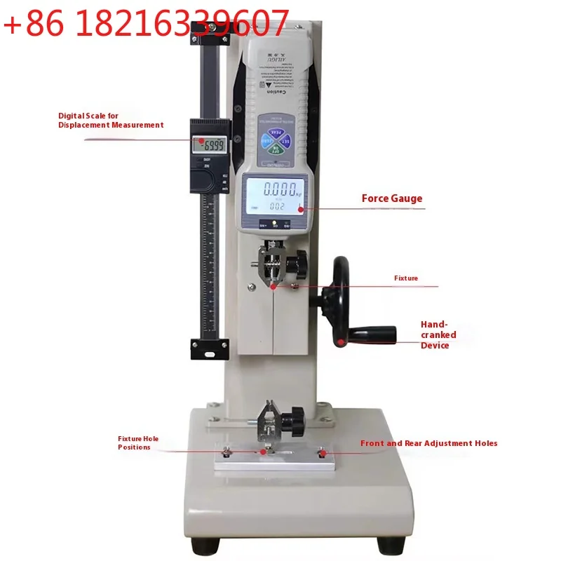YAO Tensile compression testing machine test bench digital display push-pull gauge bracket screw dynamometer base tester 1000N