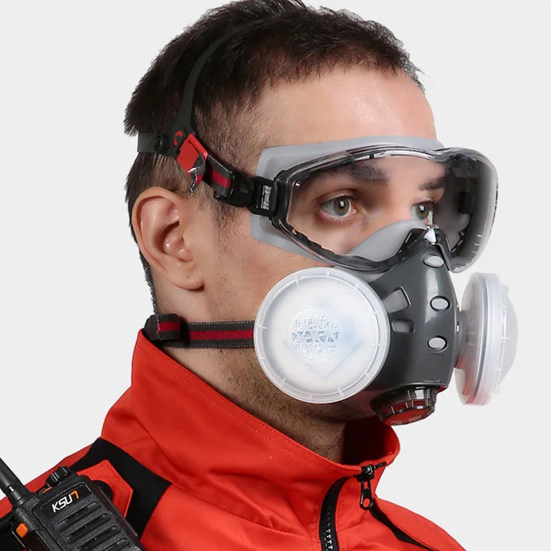 Dust Mask With Filter Cottons Protection Mask For Decoration Smog Particulate Matter Chemical Respirator