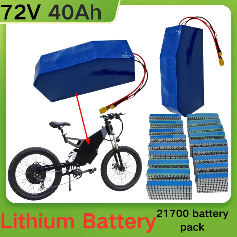 

Литиевый аккумулятор XNY 72 В, 40 Ач, литий-ионный для электрического мотоцикла, комплект 5000 Вт с BMS 72 В + зарядное устройство 5 А