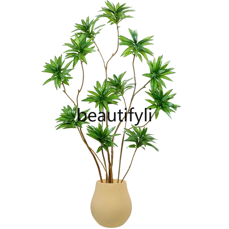 

FG26Lily Bamboo Simulation Green Plant Fake Green Plant Simulation High-end Light Luxury Living Room Landscaping