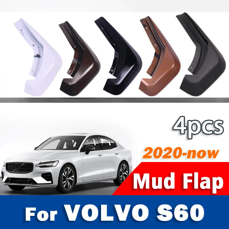 

Для Volvo S60 2020 2021 2022 2023 2024 2025 брызговики брызговики на крыло брызговики автомобильные аксессуары передние и задние 4 шт.