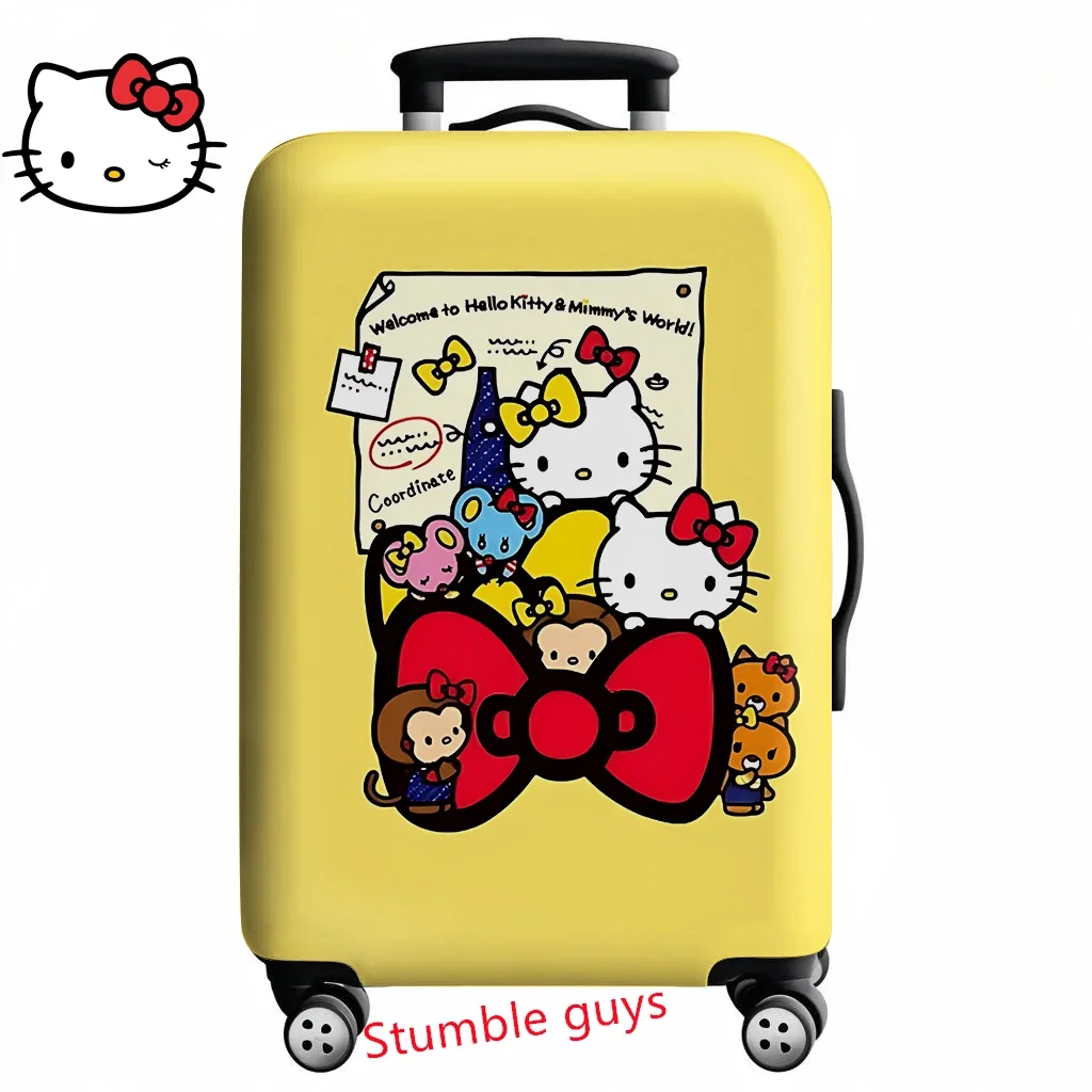 

Anime Kawaii Hello Kitty Suitcase Cover Fits 18-32 Inch Luggage Soft Travel Protector