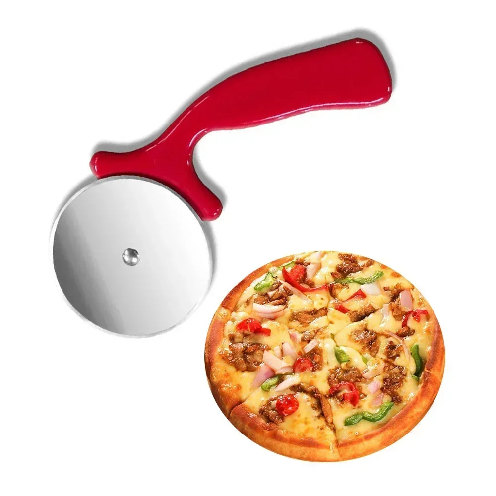 Stainless Steel Pizza Cutters Kitchen Accessories Pastry Roller Cutter Pizza Knife Cookie Cake Roller Wheel Scissor Cutting Tool