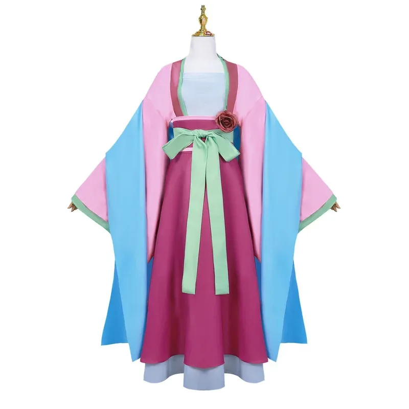 Maomao cosplay traje peruca anime o boticário diários vestido rosa festa de halloween feminino