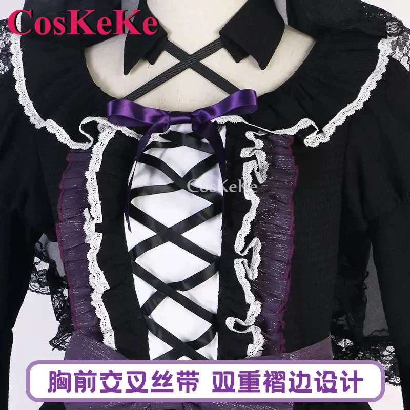 CosKeKe Akemi Homura Cosplay Anime Puella Magi Madoka Magica Costume Sweet Lovely Dress Halloween Party Role Play Clothing XS-XL