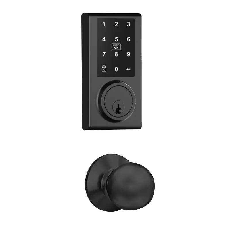 for Tean Smart Digital Door Lock Waterproof Electronic Latch with Fingerprint Key Code Smart Lock for Family Hotels