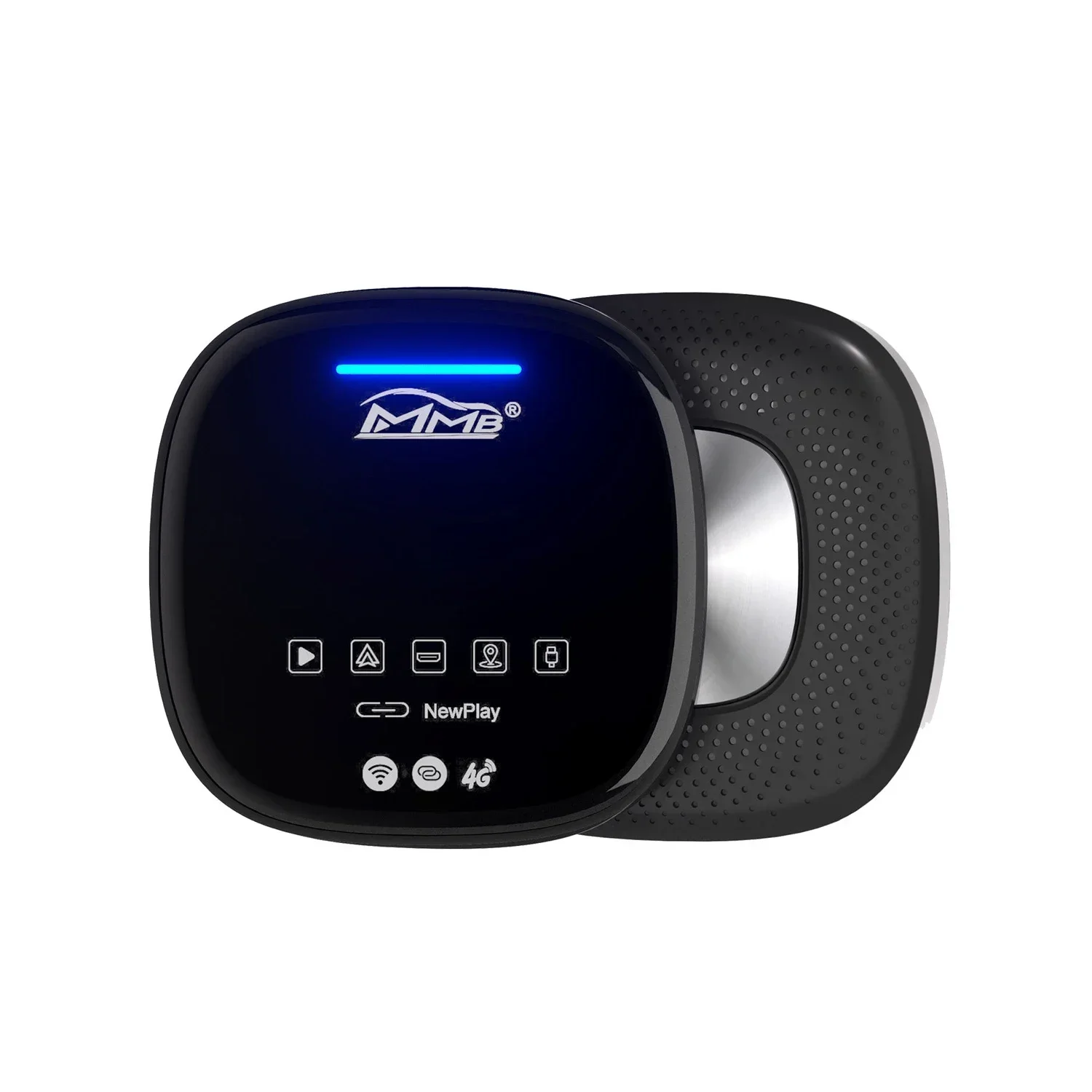 Nuevo MMB MAX 3,0 Android 10,0 OS 8GB + 128GB carplay ai box interfaz HD adaptador inalámbrico CarPlay Android Auto Netflix y YouTube