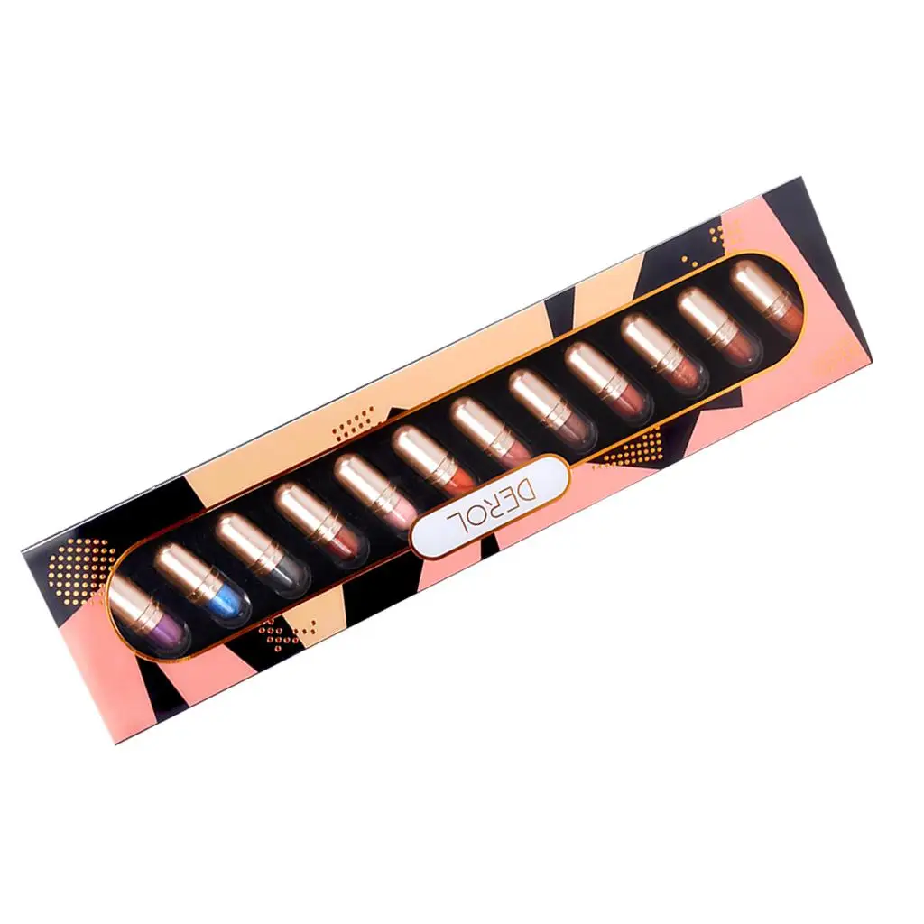Capsule Eyeshadow Palette Eye Shadow Gifts Blendable Glitter Primer for Wedding Performance Salon Casual Women Men