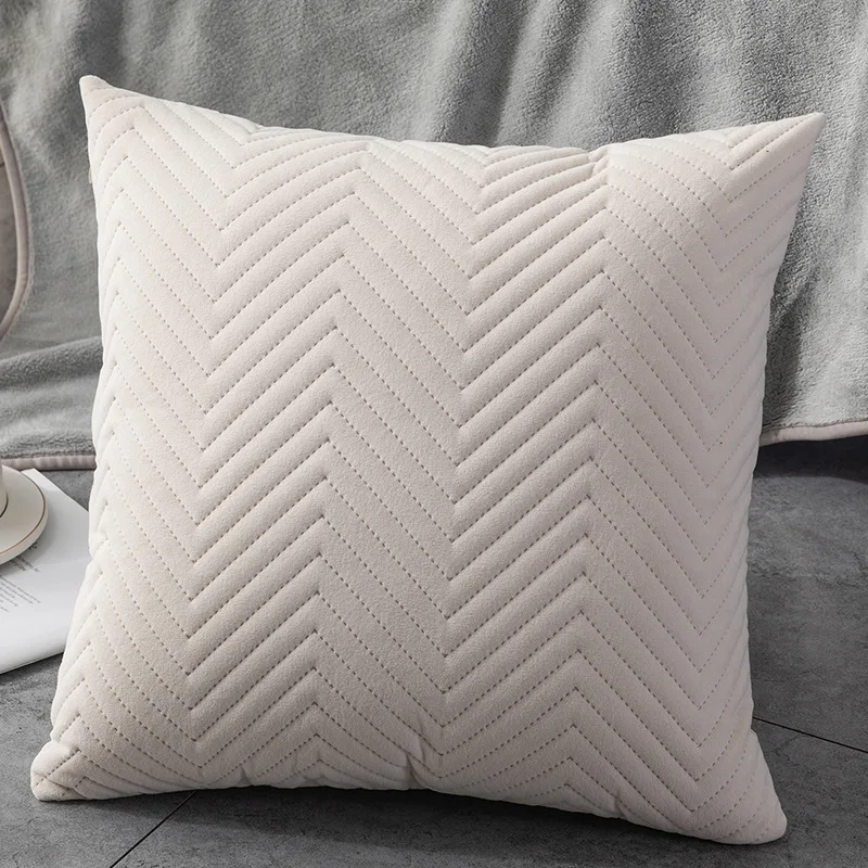 Quilted Velvet Pillow Cover 16