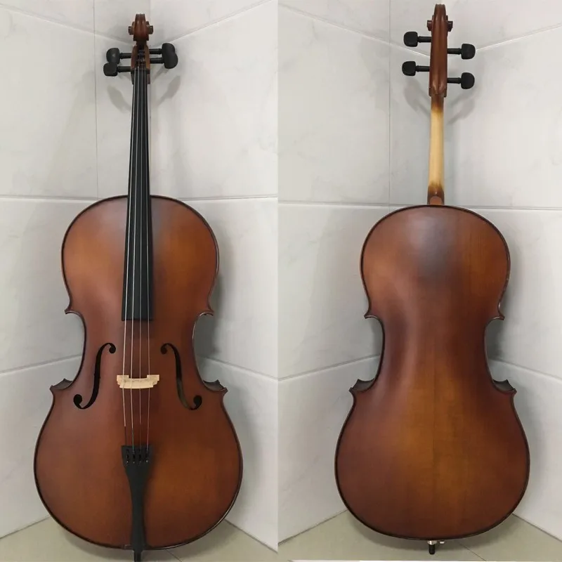 

100% solid wood Cello 4/4 3/4 1/2 1/8 spruce wood Top Maple back cello stringed instrument beginner professional violoncello