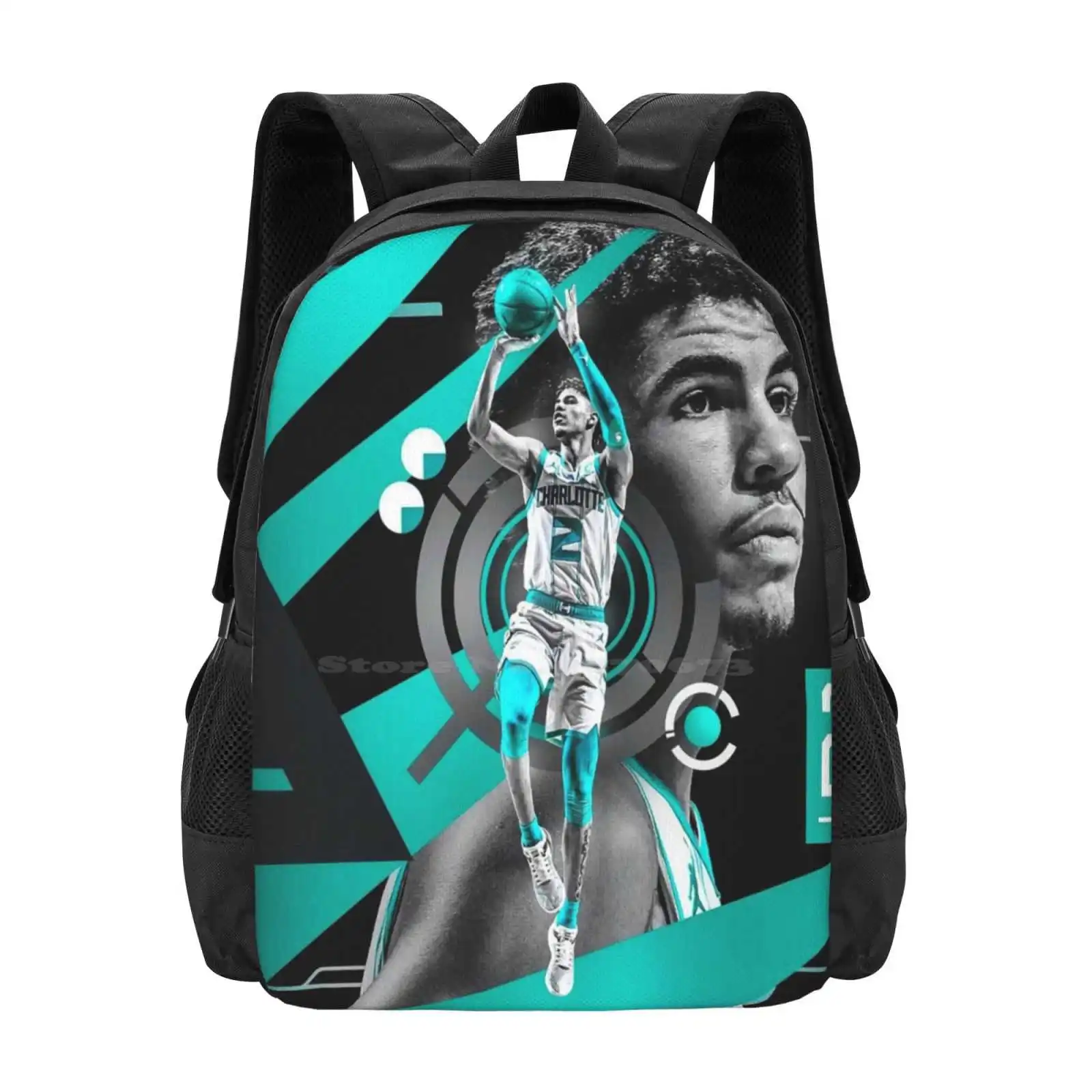 Lamelo Ball Teen College Student Rucksack Muster Design Taschen Lamelo Ball Kunst Lamelo Ball Tapete Lamelo Ball Illumination