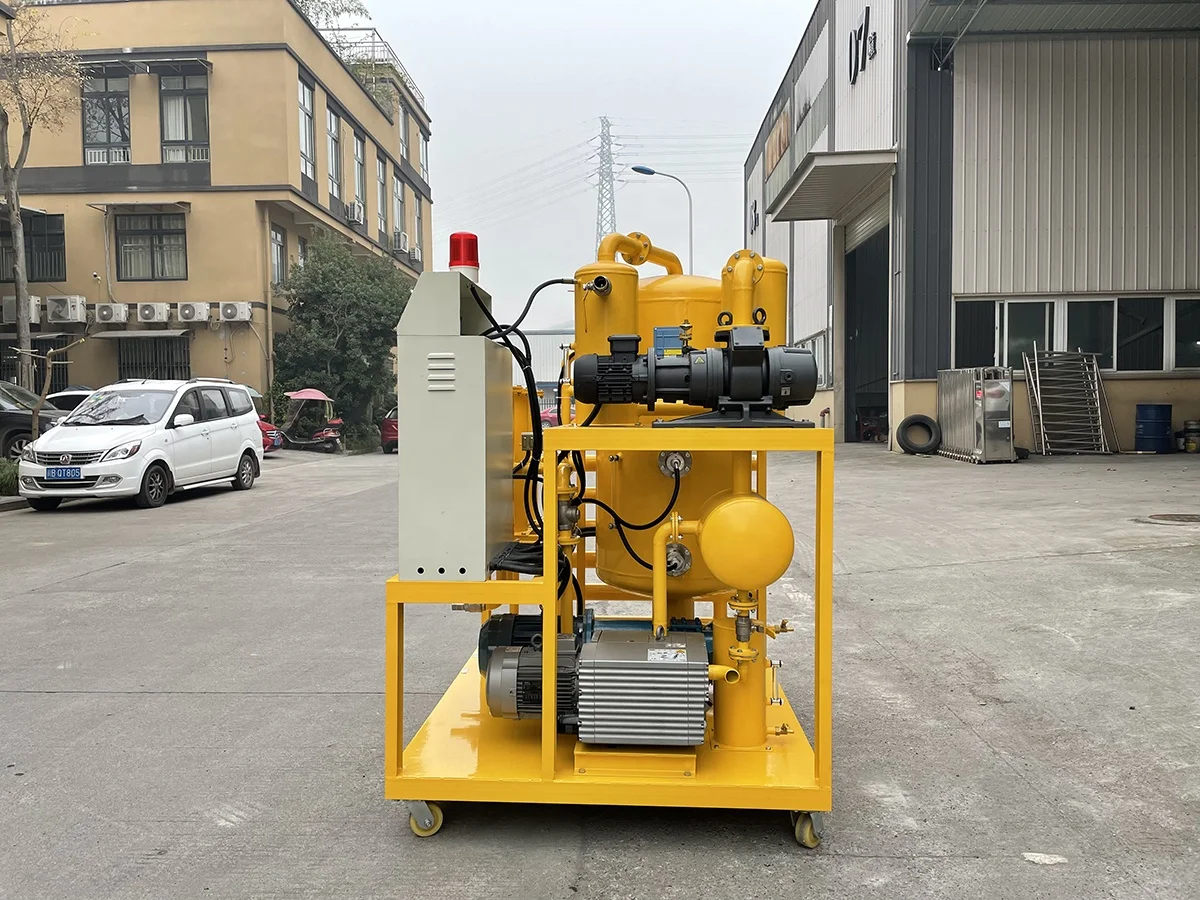 Sistema avanzado de llenado de aceite de máquina de deshidratación de aceite de transformador de doble etapa