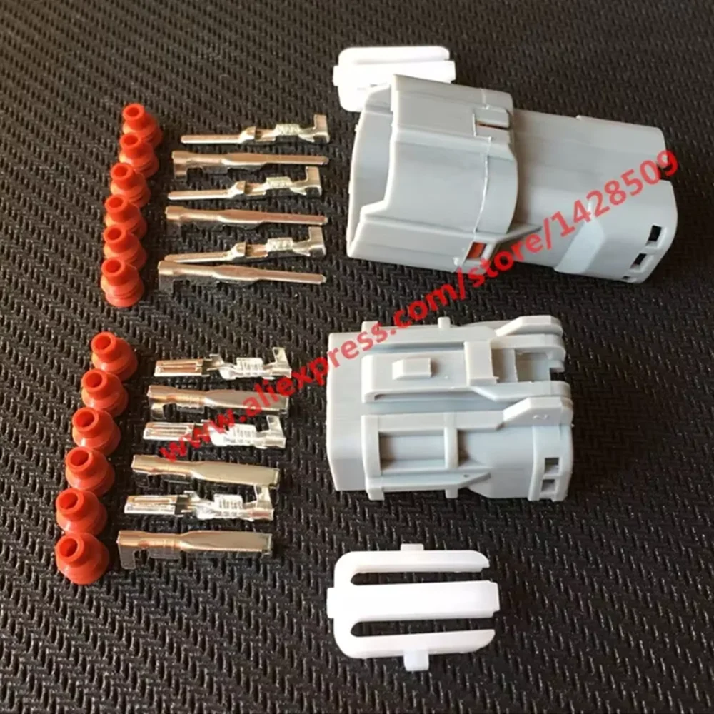 KET 1 Set Kit 6 Pin MG640337 MG610335 Female Male Way Waterproof Electrical Wire Connector Plug Auto Connectors