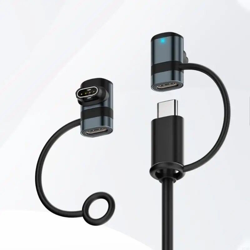 2025 LED 표시기 타입 C 포트 메탈 플라스틱이 포함 된 새로운 스마트 워치 충전 커넥터 도크