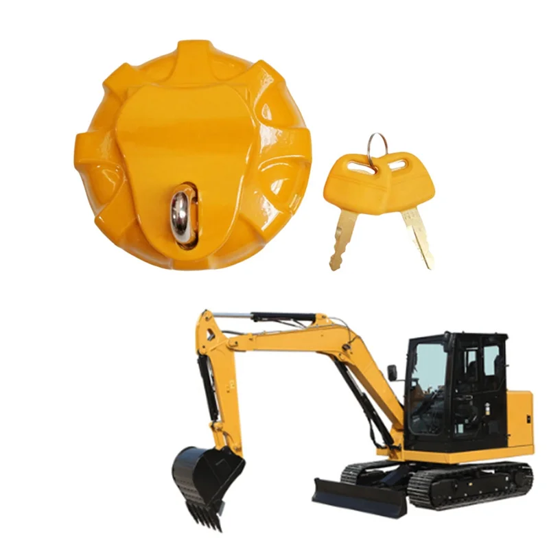 

XMSJ-Excavator Fuel Tank Lock Cover Anti-Theft Diesel Tank Cover For CAT 200 306 307 308 311 312
