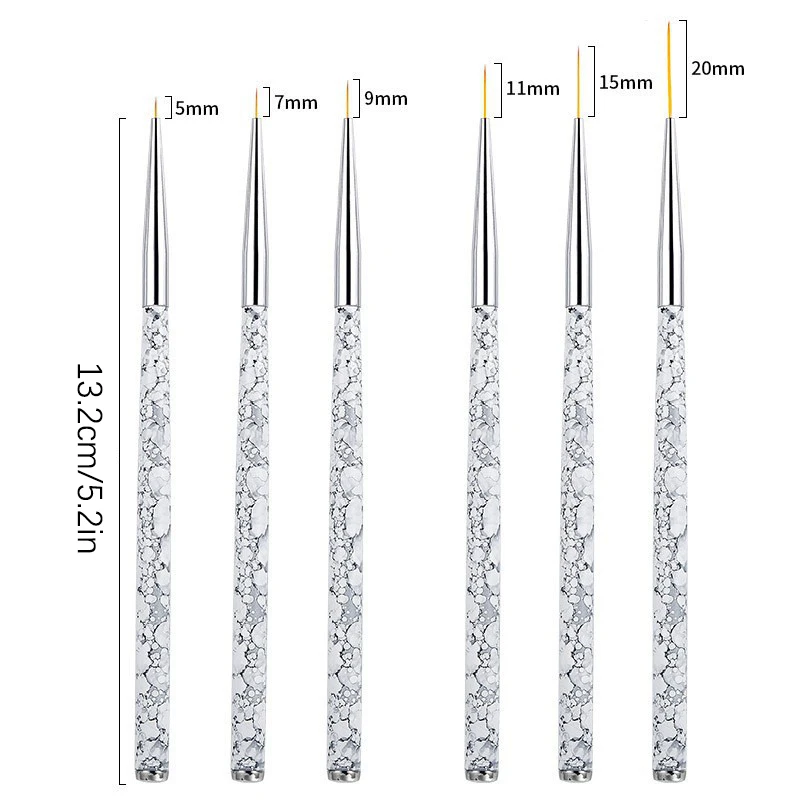 3/5ชิ้นลายหินอ่อน set pulpen เพ้นท์เล็บเล็บยูวีเจลต่อภาพแปรงทาเล็บอุปกรณ์ออกแบบอุปกรณ์ทำเล็บ