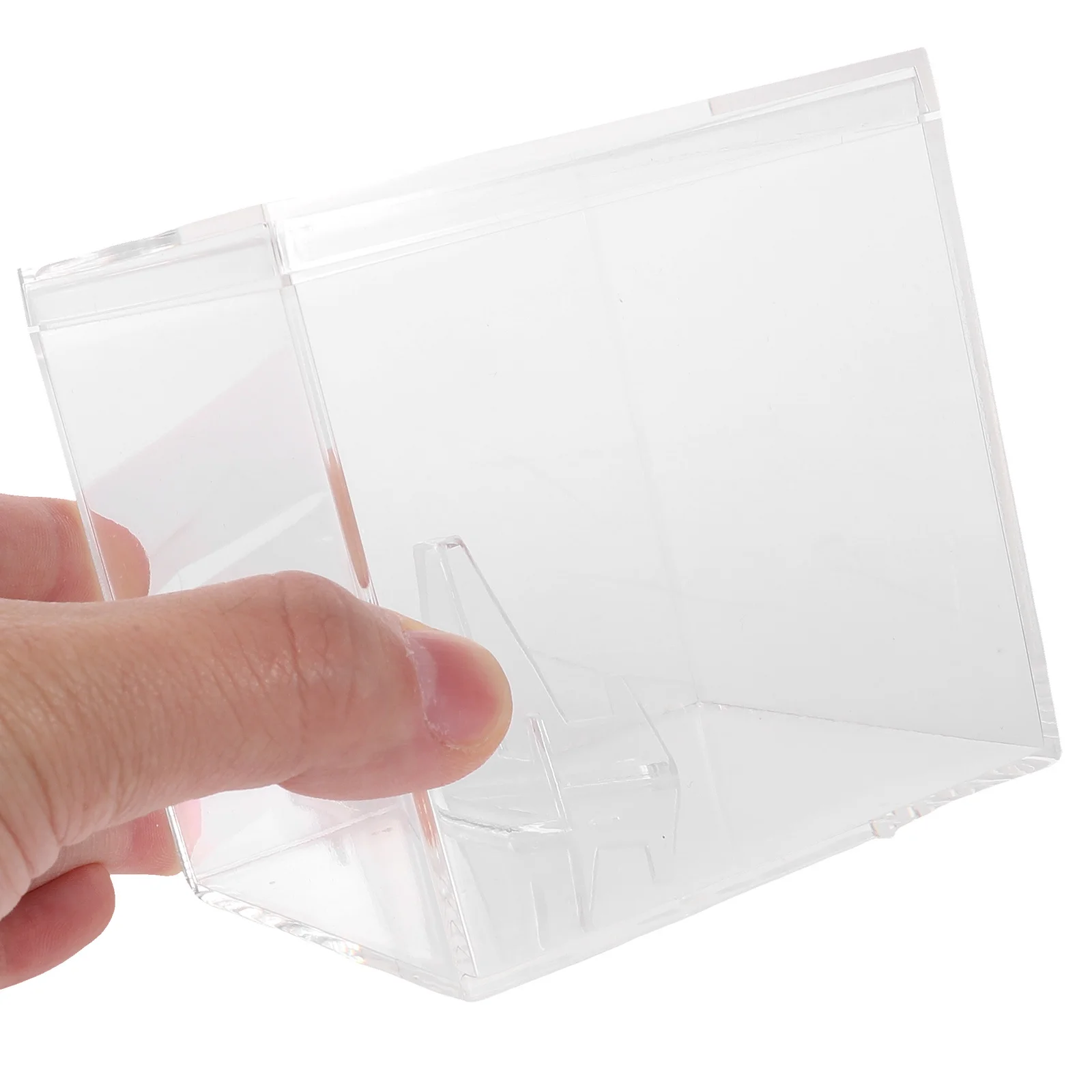 1 قطعة عرض الاكريليك صندوق مجوهرات المنزلية المحمولة أساور خاتم أقراط مجوهرات صندوق خاتم الزخرفية للتخزين #4