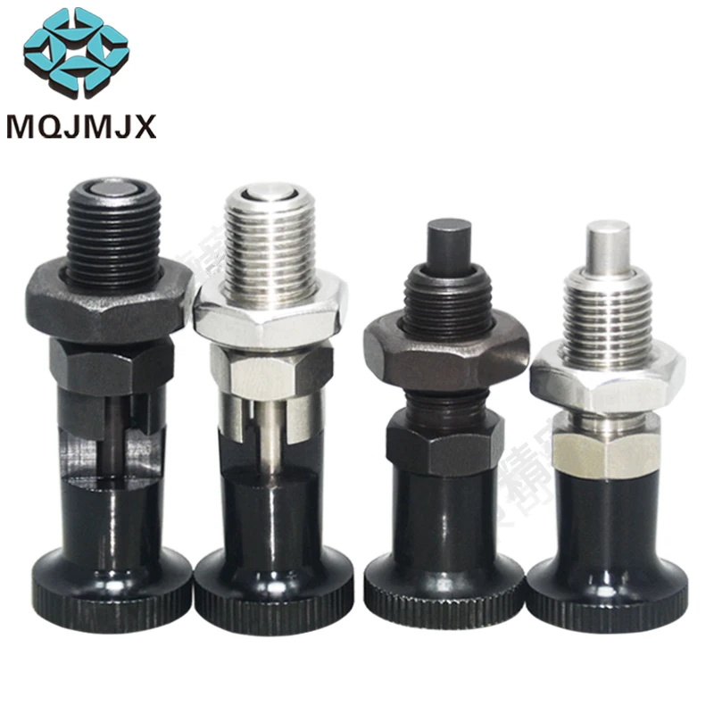 1Pc MT320 PXKF SXPKF Reset Indexing Plunger Carbon Steel & Stainless Steel Knurled Knob Spring Locating Pin With Lock Nut