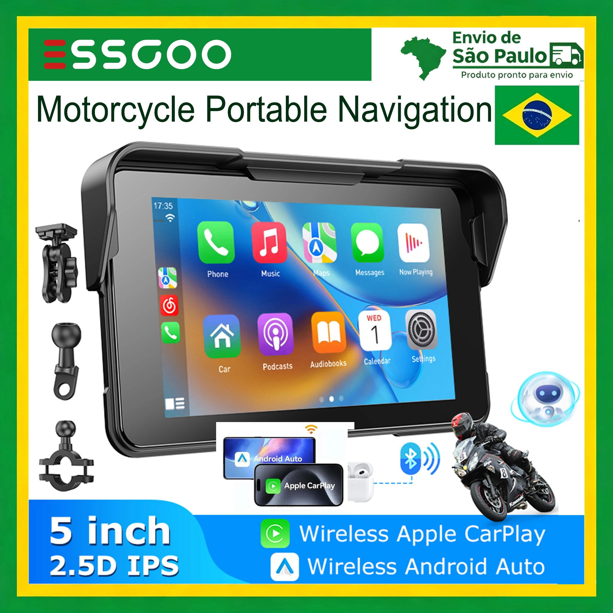 essgoo-5-inch-portable-wireless-carplay-android-car-waterproof-gps-bluetooth-touchscreen-usb-tf-digital-motorcycle-dashboard