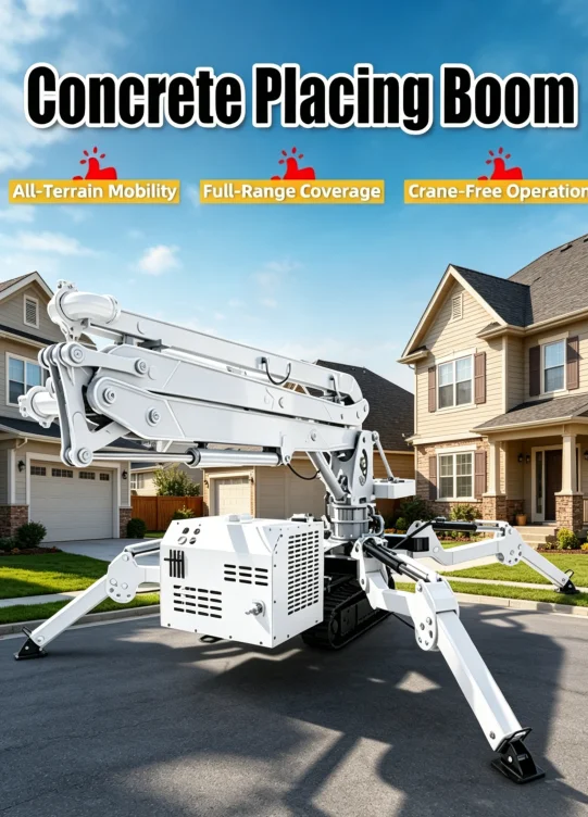 Concrete Placing Boom Hydraulic Concrete Distributor Arm for Multi Angle Construction Pouring