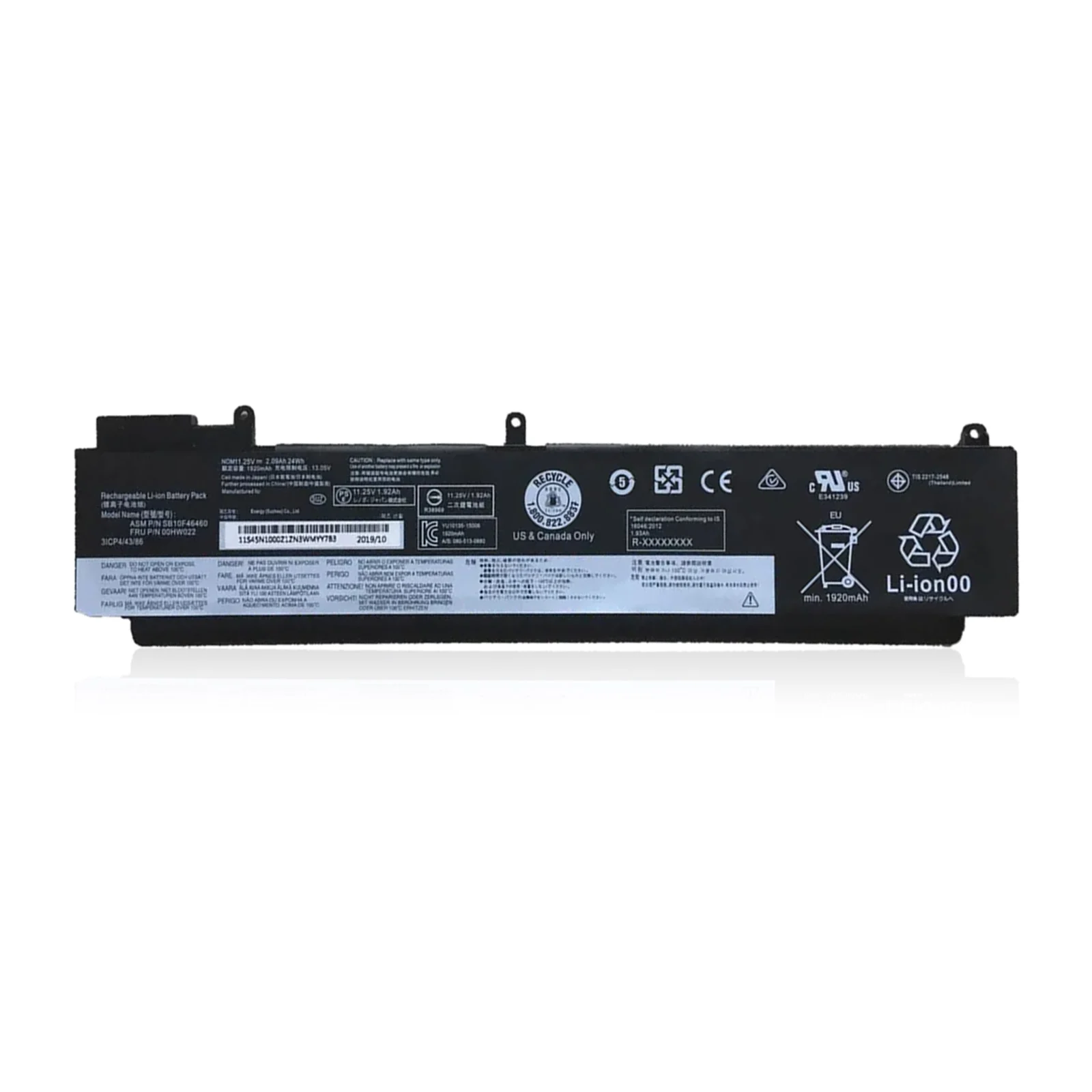 YOOFAN baterías ordenador portátil para Lenovo ThinkPad, recambio de número de pieza, T470s, 01AV405, 01AV406, 01AV408 00HW022