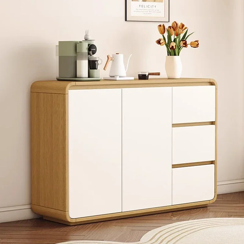 

Luxury Minimalist Dresser Cabinet Premium Aesthetic Hidden Storage Living Room Cabinets Modern Cream Dressoir Kast Furniture