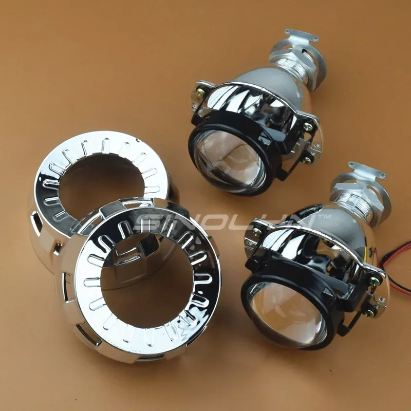 Sinolyn 2.0 Inch Bi Xenon Lenses For Headlights H4 H7 Magnifying Glass Lens H1 Projector Car Lights Motorcycle Car Accessories