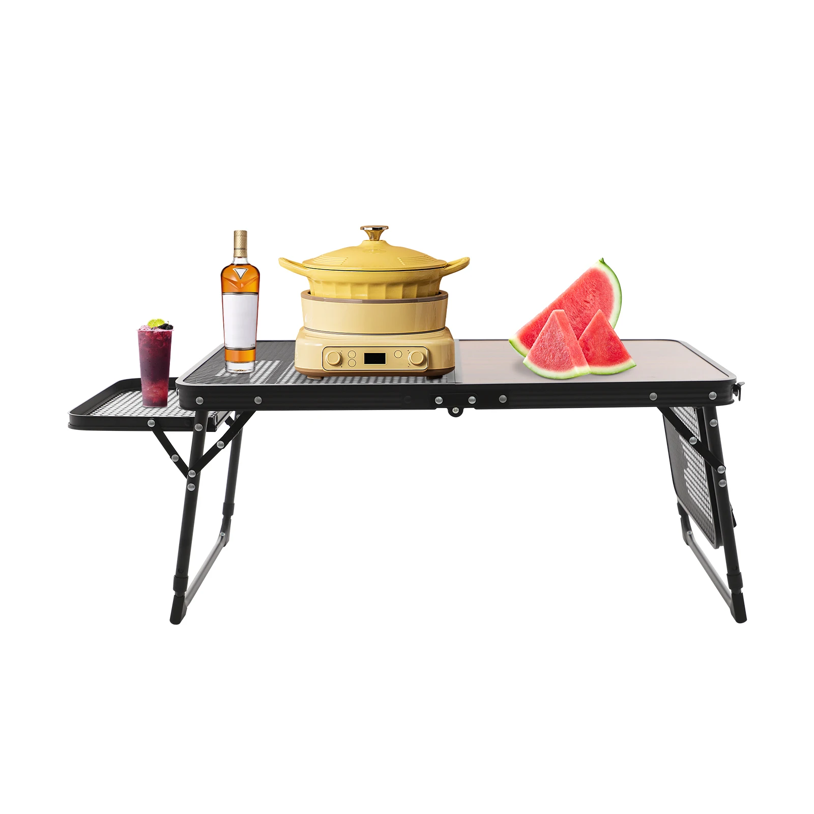 Table de Camping pliante réglable en hauteur, bureau d'extérieur léger et Portable avec sac de transport, Table de loisirs pour pique-nique barbecue pêche