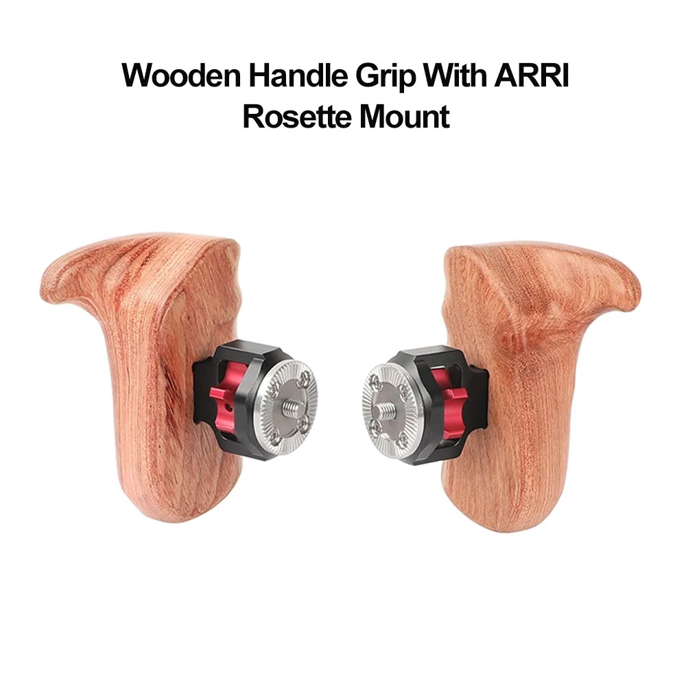 CAMVATE 2 قطعة مقبض خشبي مع حامل روزيت قياسي M6 ملولب لأقفاص فيديو DV (كاميرا أحمر/جهاز أحمر/جهاز كاميرا SLR #1