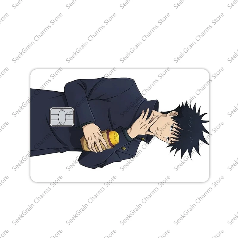 Satoru Gojo Yuji Itadori JujutsuKaisen Anime Cartoon Matte Bank Debit Card Sticker Decoration Accessories Daily Accessory Gift
