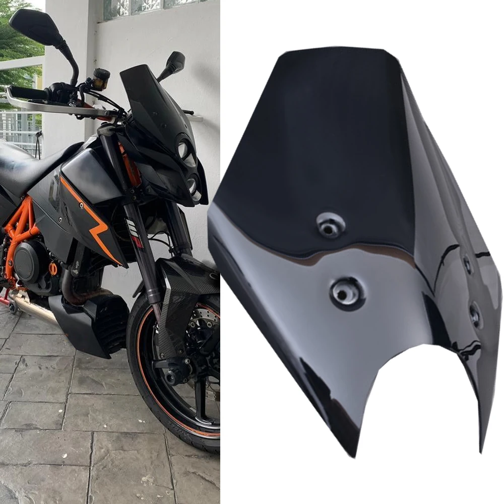 

for DUKE690 690R 2008 2009 2010 2011 Duke 690 R Windscreen Windshield Wind Deflector Motorcycle Accessories Screen Fairing Visor
