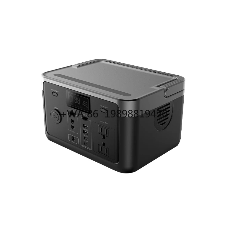 

Portable 1000W LiFePO4 Battery Bank UPS 800W Charge Solar Home Generator MPPT Controller Mobile Power Station for Car Source