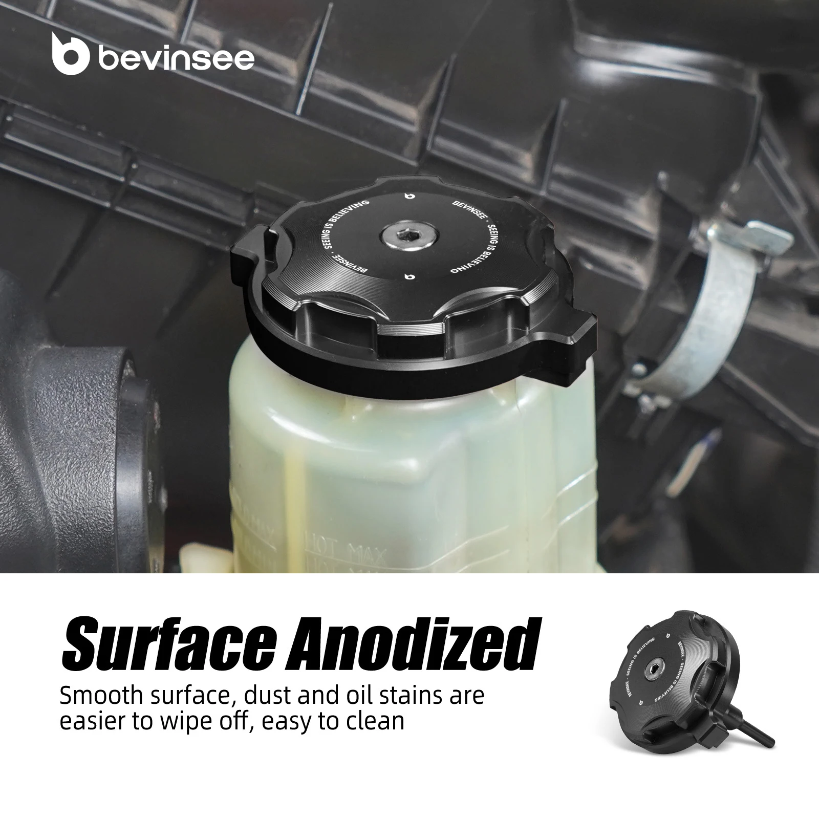 غطاء خزان سائل التوجيه الكهربائي لسيارة Toyota Tacoma Camry 4Runner FJ Cruiser Matrix Sienna يستبدل 44305-06050