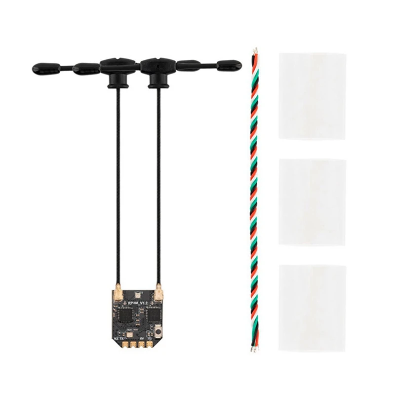 

Hot RP4TD-M Expresslrs Receiver 2.4Ghz Mini True Diversity Receiver Dual Antenna Remote Control Navigation Receiver