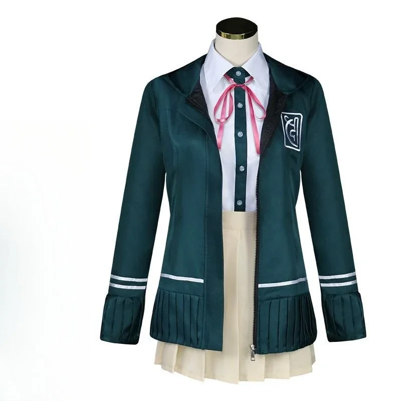 Disfraz de Anime Super DanganRonpa Nanami ChiaKi para niñas, uniforme de escuela secundaria JK, uniforme de marinero, Falda corta Loli