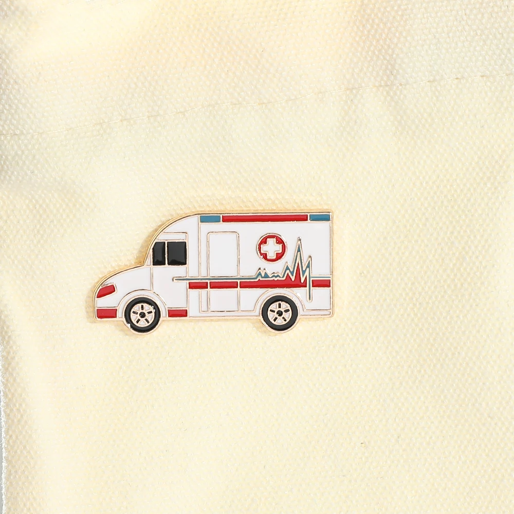 Creative Medical Ambulance Pin Doctor Nurse Accessories Gift for Friends Collection