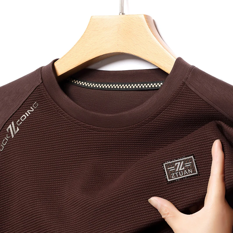 

New Men's Fashion Pullover Casual Sweatshirts Mens Thick Tee Shirts Top Clothing Korean Outdoor Streetwear Mens Top Clothes