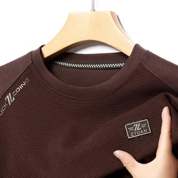 New Men's Fashion Pullover Casual Sweatshirts Mens Thick Tee Shirts Top Clothing Korean Outdoor Streetwear Mens Top Clothes