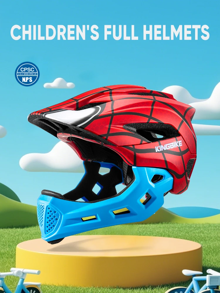 AliExpress BATFOX Kids Full Face bike helmet Detachable Downhill Children Cycling Motorcycle Skateboard Sports Racing Racing Bicycle helmet