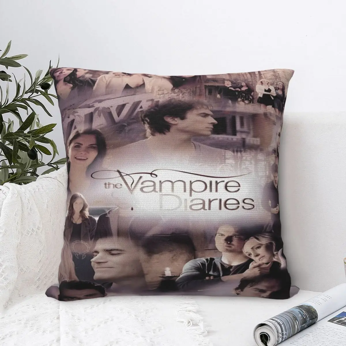 Y2K Home The Vampire Diaries MovieDecorations Pillowcases Stuff Pillow Covers Zippered Multiple Sizes