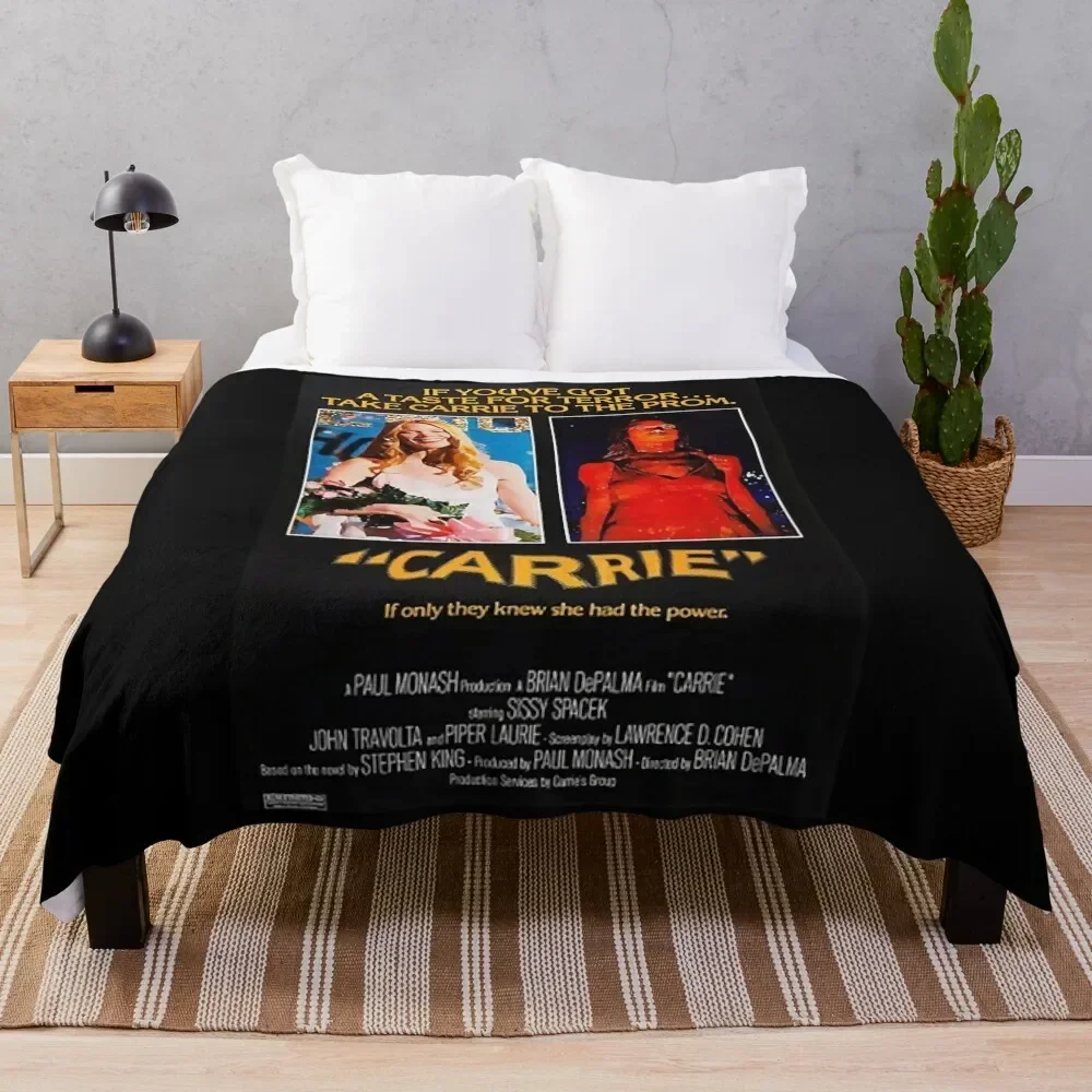 

carrie movie (1976) Throw Blanket halloween Single Luxury Thicken warm winter Blankets