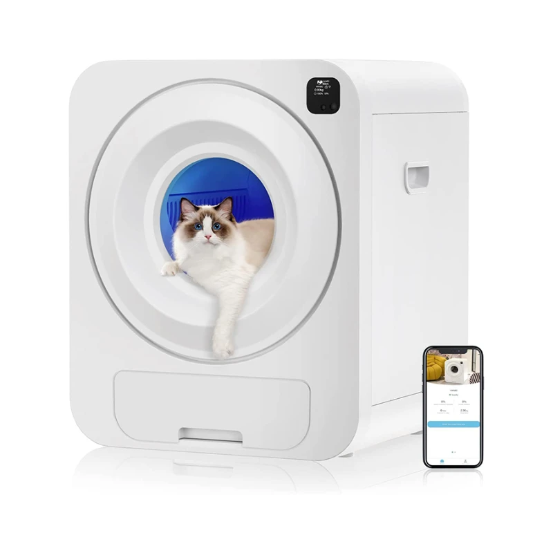 Pet Automatic Cat Litter Box Self Cleaning Smart Ozone Deodorization App Control Cat Litter Box Pets Toilet Tray Arenero Gato