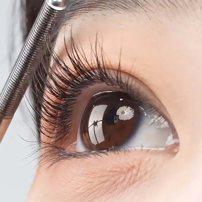 كابوفيني ماسكارا رفيعة تدوم طويلاً، كريم إعداد الرموش المقاوم للماء، كريم غير قابل للتلطخ، محسن للرموش للحجم